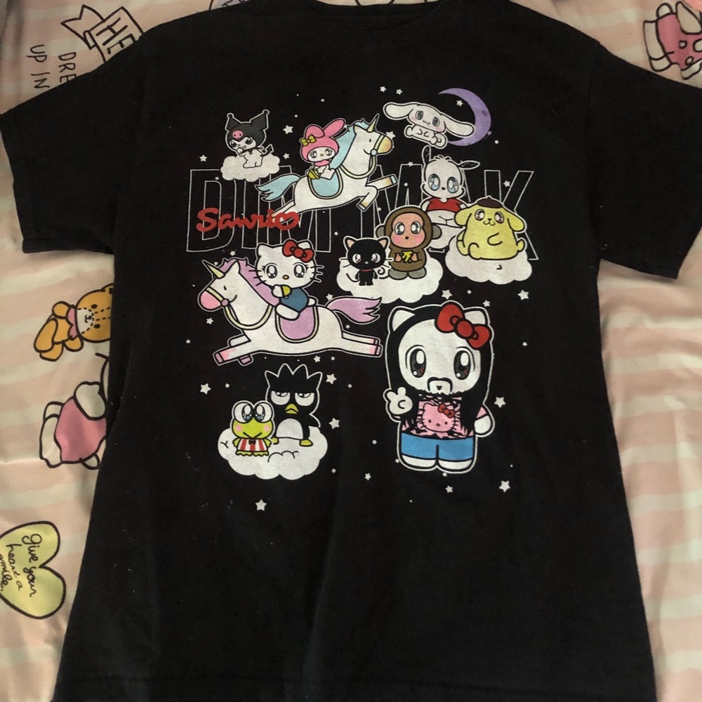 Sanrio black tee shirt